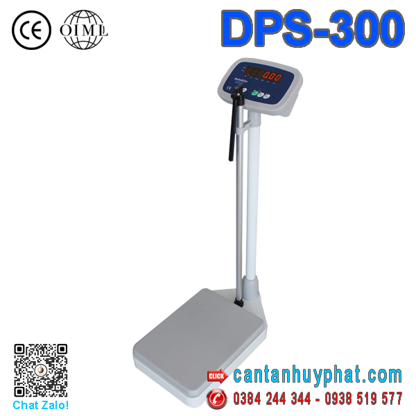 Cân điện tử sức khỏe đo chiều cao DPS-300 300kg - Cân Tân Huy Phát - Công Ty TNHH Thương Mại Và Dịch Vụ Tân Huy Phát